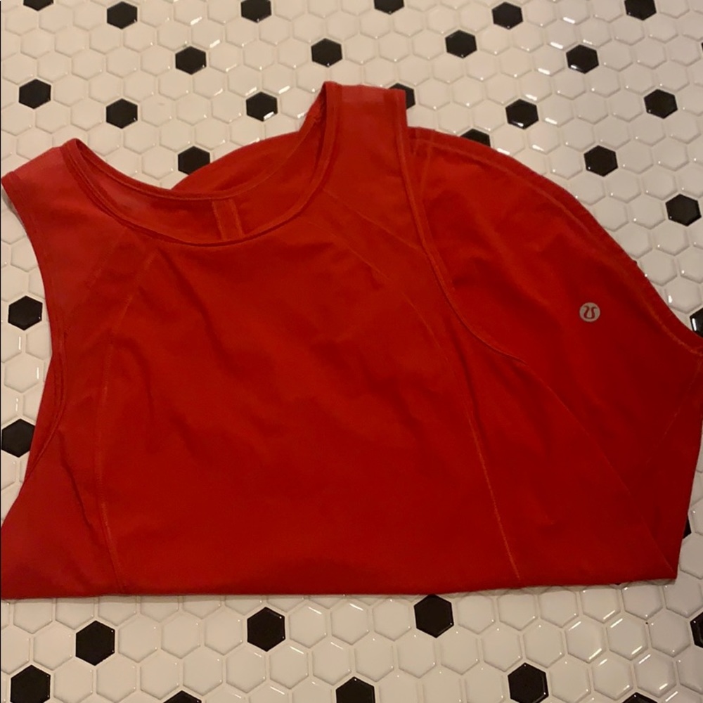 COPY - red lululemon tank top
